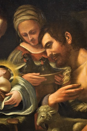 17th century - Nativity, workshop of Gerrit van Honthorst (Utrecht 1592 - 1656) 